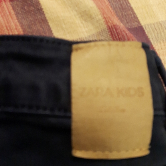 size 13/14 Zara kids navy blue skinny pants - Picture 4 of 12